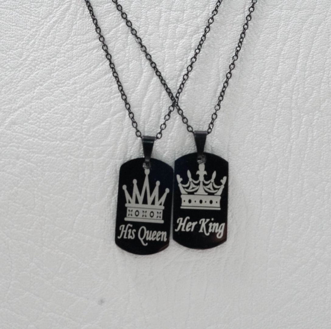 Miniatura 4 de JUEGUITO PAREJA CORONA PLACA GARNDE N-N